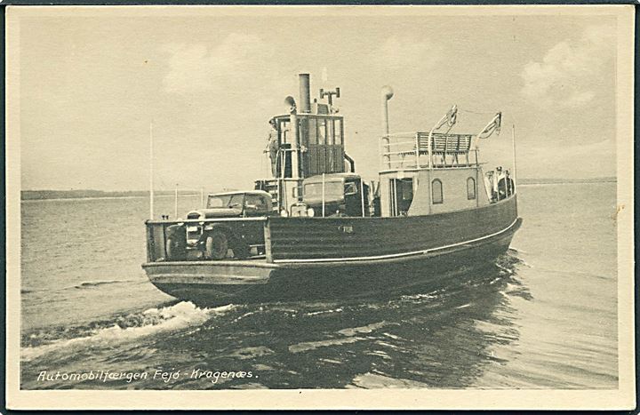 “Ørnen”, automobilfærge Fejø - Kragenæs (1931-53). Stenders no. 78858. Kvalitet 7
