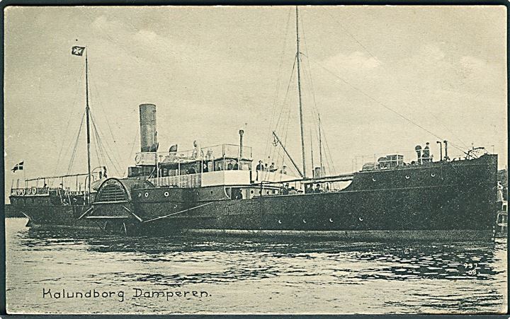 “Zampa”, DFDS, hjuldamper på Kalundborg - Aarhus ruten 1901-10. Helpelske Boghandel u/no. Kvalitet 7