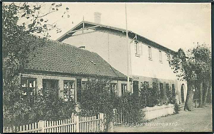 Fejø, Gæstgivergaard. F. Schou no. 21500. Kvalitet 10