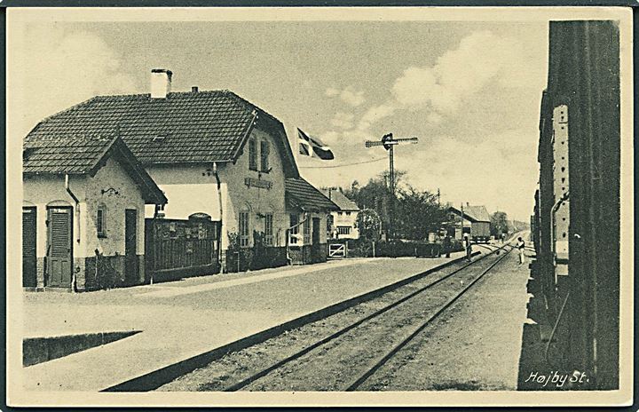 Højby Sjælland, Jernbanestation. S. Bay no. 4717. Kvalitet 7