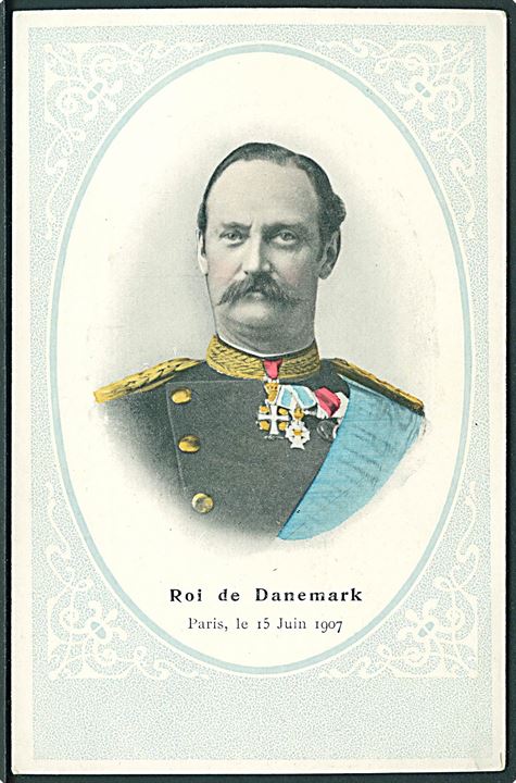Kong Frederik VIII under besøg i Paris d. 15.6.1907. U/no. Kvalitet 8