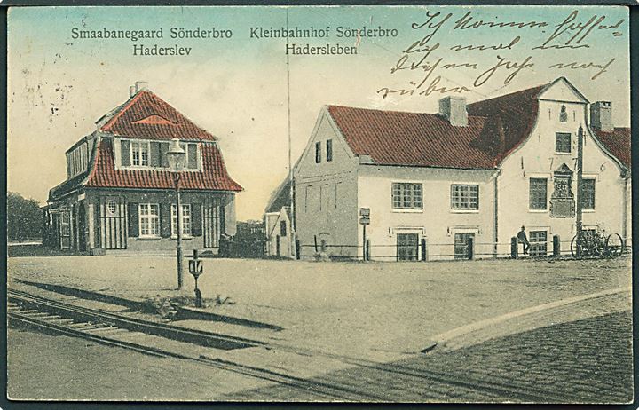 Haderslev, Sønderbro Kleinbahnhof. No. 17154. Kvalitet 7