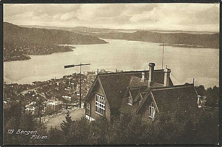 Flöien m. udsigt over Bergen. C.A.E.K. No. 1078/19