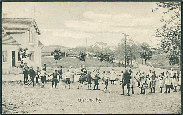 Gjørding, legende børn. Chr. Sørensen no. 18753. Kvalitet 8