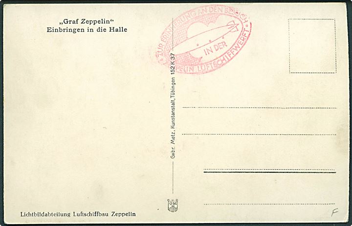 Luftskib Graf Zeppelin. Gebr. Metz no. 2152K37.