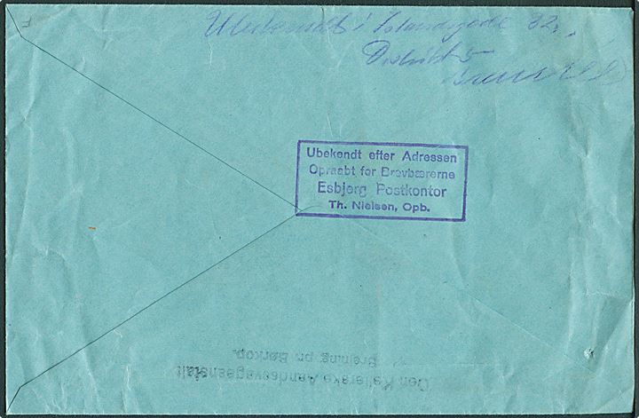 15 øre Karavel på brev annulleret med bureaustempel Fredericia - Aalborg T.956 d. 19.12.1932 og sidestemplet med svagt posthornstempel BREJNING (FREDERICIA) til Esbjerg. Retur som ubekendt.