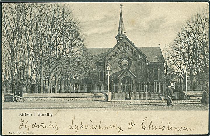 Kirken i Sundby. Stenders no. 2315. 