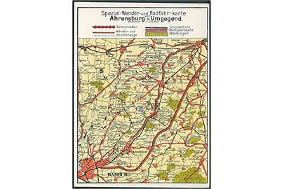 Spezial - Wander und Radfahr Karte. Ahrensburg u. Um gegend. Papier - Lüders Ahrensburg i. Holst no.  35213.