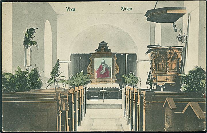Vixø Kirke indvendig. Peter Alstrups Kunstforlag no. 7240. 