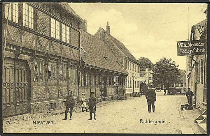 Parti fra Riddergade i Næstved. Stenders no. 11764.