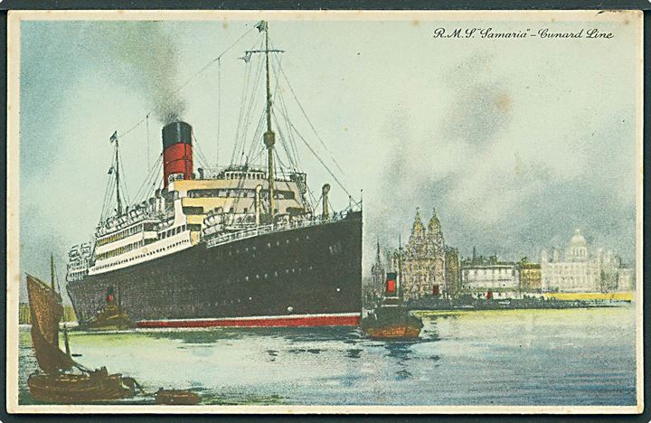Samaria, S/S, Cunard Line. Lidt rust.