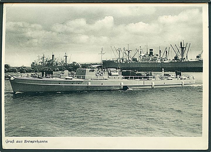 Hilsen fra Bremerhaven med R. Boot, minestryger. E. Gerstmann no. 89.