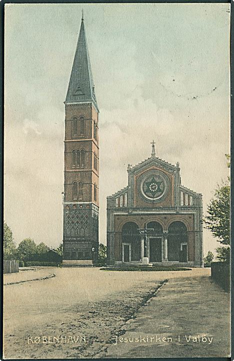 Jesuskirken i Valby, København. Stenders no. 3183. (Afrevet mærke).