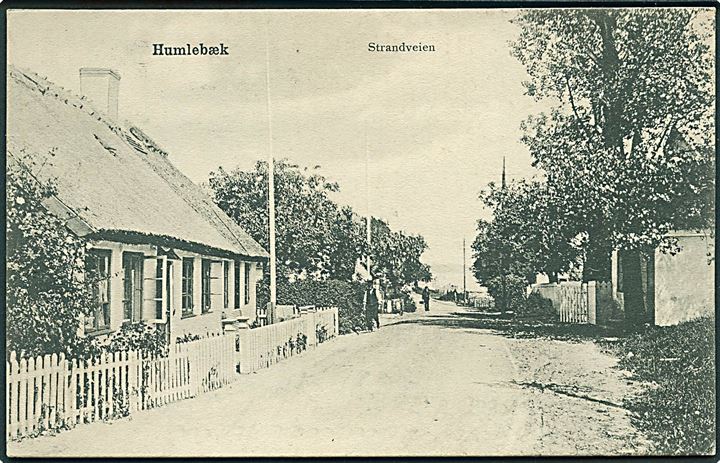 Strandvejen i Humlebæk. Peter Alstrups no. 5232. 