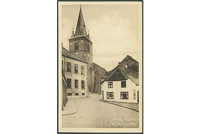 Kirkestræde og St. Nikolai Kirke, Kolding. Stenders no. 63754. 