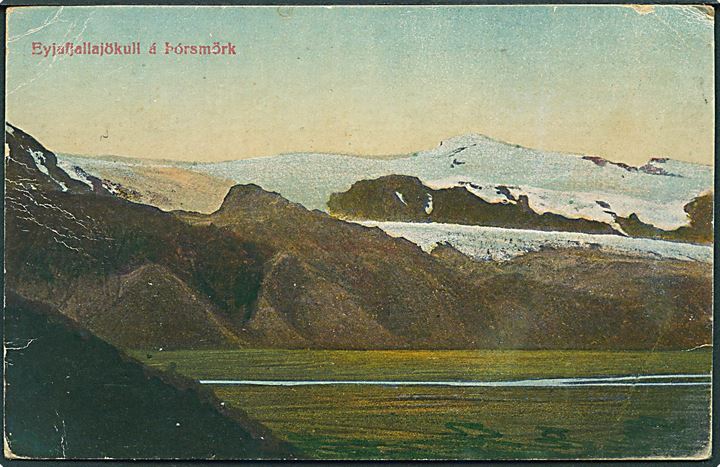 20 aur Nationalmuseum på brevkort fra Reykjavik d. 2.11.1928 til Hamburg, Tyskland.