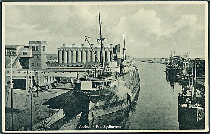 Fra Sydhavnen med Skibet Roald Amundsen - Oslo, Aarhus. J. J. N. no. 125688.