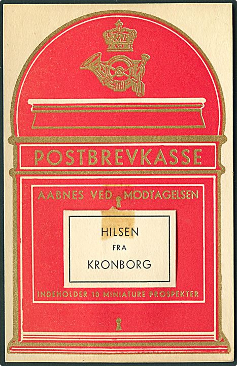 Hilsen fra Kronborg med 10 prospekter. Stenders, serie 2. 