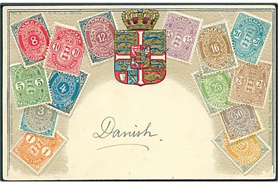 Prægekort med frimærker. Ottmar Zieher u/no. 
