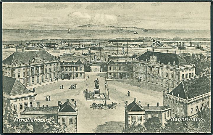 Amalienborg i København. Dansk Lystrykkeri no. 8. 