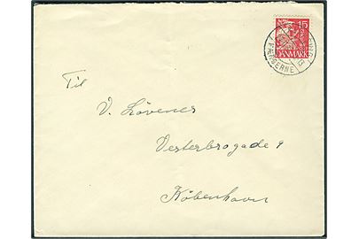 15 øre Karavel på brev annulleret med brotype IIc Klaksvig Færøerne d. 27.11.1937 til København.