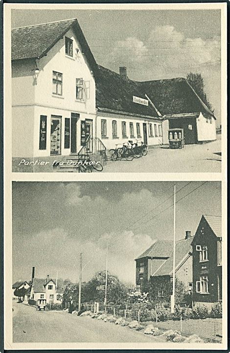 Partier fra Dunkær med bla. Kroen. P. Andersen no. 19836-37. 