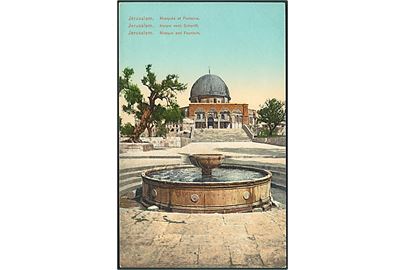 Mosquée et Fontains, Jerusalem. André Terzls & Fils no. 772. 