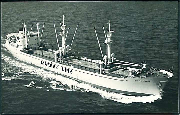 M/S Hulda Mærsk. Maersk Line. Uden adresselinier. Fotokort u/no. 