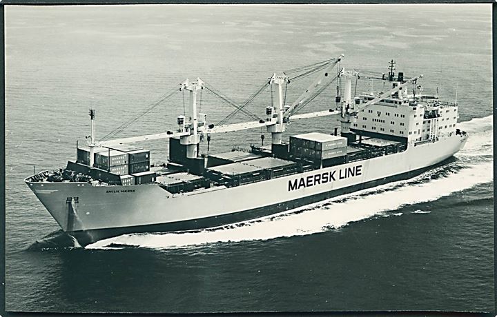 M/S Emilie Mærsk. Maersk Line. Uden adresselinier. Fotokort u/no. 