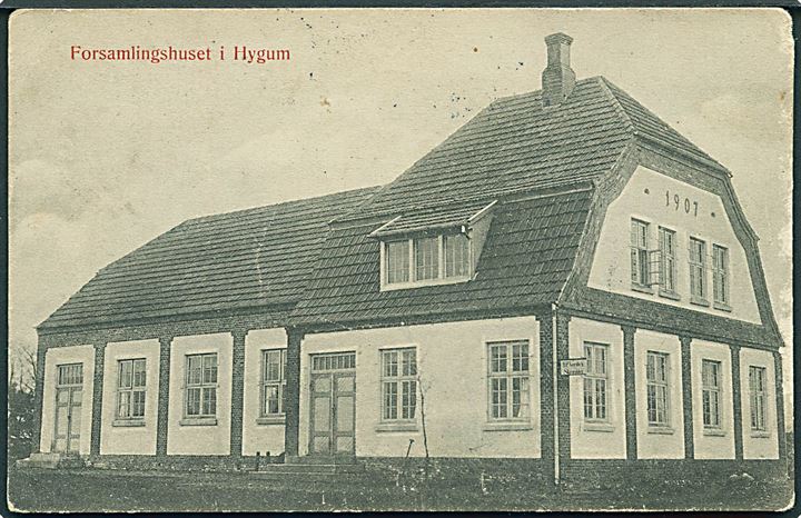Forsamlingshuset i Hygum. P. Hansen u/no. 