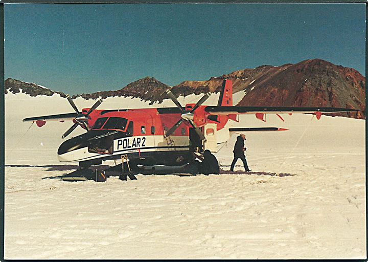 Polarflyver Dornier 228-100 (Polar-2) ved den tyske polarstation Rothera (Grahamland) på Antarktis 1984. Of 1132 B2 DC.