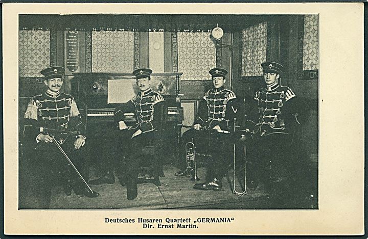 Deutsches Husaren Quartett Germania. Dir. Ernst Martin. U/no. 