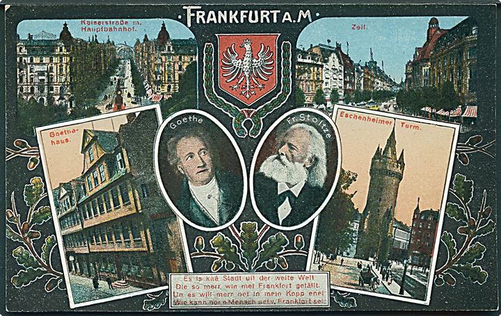 Partier fra Frankfurt A. M. Goethe og Fr. Stoltze. Gerhard Blümlein & Co. 22/58. 