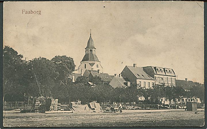 5 øre Fr. VIII på brevkort annulleret med brotype Ia Corinth d. 27.11.1907 til Odense. Violet liniestempel: Corinth Postekspedition. 