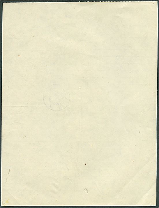 Postverket blanket 127 Liste m. kronet posthornstempel D/S “Høgsfjord I” og sidestemplet Helle i Høgsfjord d. 5.6.1956.