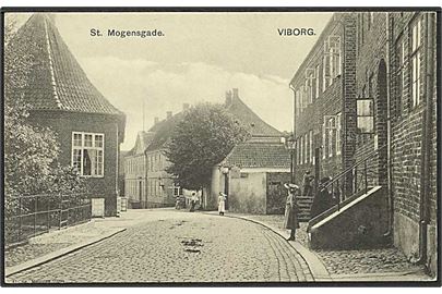 Parti fra St. Mogensgade i Viborg. Stenders no. 2599.