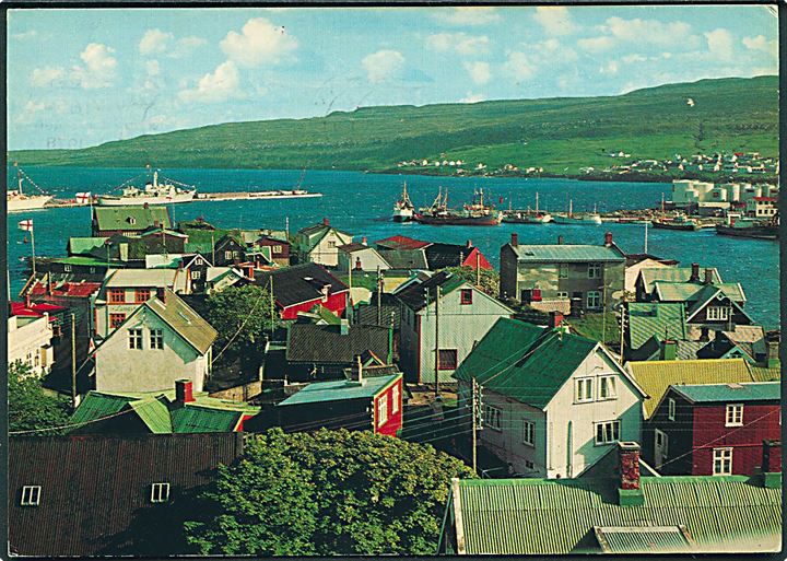 Udsigt over Torshavn på Færøerne. Esmar Hansen no. 143 901 033. 