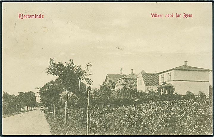 Villaer nord for byen, Kjerteminde. Warburgs Kunstforlag no. 6006. 