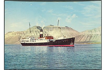D/S Lyngen, Troms Fylkes Dampskibsselskab ved Svalbard 1961, Norge.  Knut Aúne no. F - 1118 - 2. 